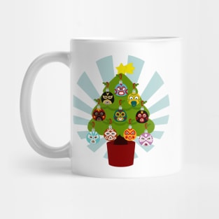 Árbol De Navidad De Lucha Libre En Inglés Mug